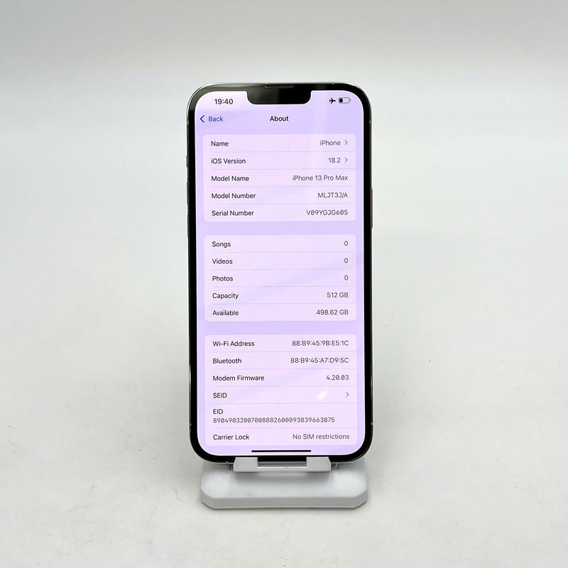 iPhone 13 Pro Max 512GB Bạc 98% pin 100% Quốc tế từ AU (Không dùng sim AU - Đã thay pin - Đốm camera 3x, màn và viền xước) - HH9269