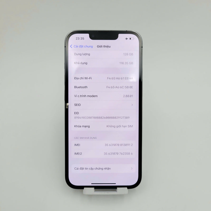 iPhone 13 Pro 128GB Xanh Dương 98% pin 87%  Quốc tế từ AU (Không dùng sim AU)  - HH0912