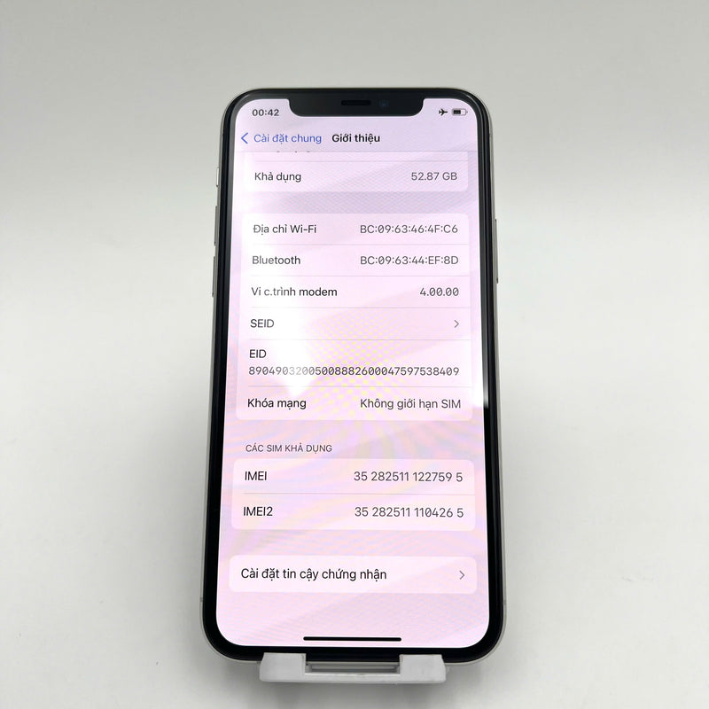 iPhone 11 Pro 64GB Bạc 98% pin 100% Máy đã trả hết tiền mạng dùng như Quốc tế Apple (Đã thay pin) - HH7595