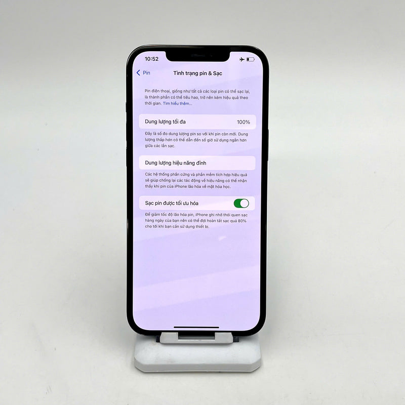 iPhone 12 Pro Max 128GB Xanh Dương 98% pin 100% Máy đã trả hết tiền mạng dùng như Quốc tế Apple (Đã thay pin - Đốm camera chân dung 1x, màn xước) - HH6952