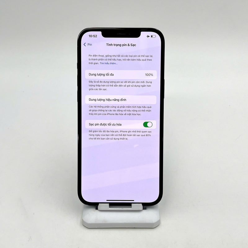 iPhone 12 Pro Max 128GB Xanh Dương 98% pin 100% Máy đã trả hết tiền mạng dùng như Quốc tế Apple (Đã thay pin - Đốm camera 1x/2.5x, màn và viền xước)  - HH6717