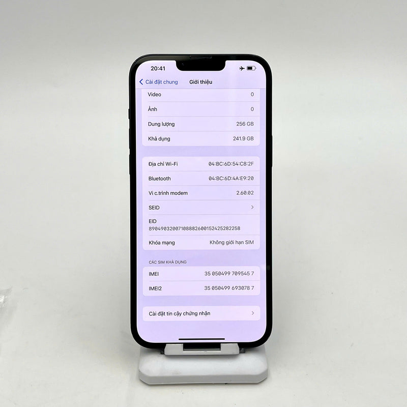 iPhone 14 Plus 256GB Đen 98% pin 89%  Quốc tế từ DCM (Không dùng sim DCM - viền xước) - HH5457