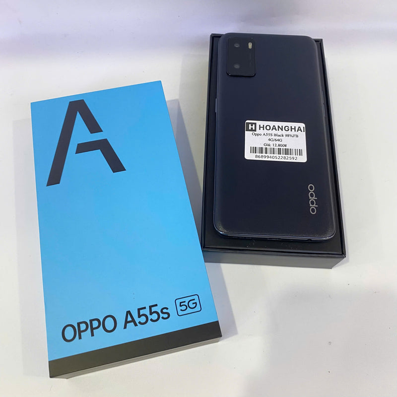 Oppo A55s 5G Đen 4GB｜64GB 98% Fulbox (Xước miếng dán màn hình)