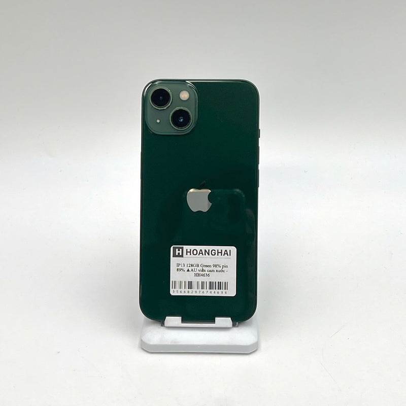 iPhone 13 128GB Xanh Lá 98% pin 89%  Quốc tế từ AU (Không dùng sim AU - viền camera xước) - HH4636