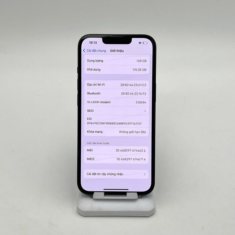 iPhone 13 128GB Xanh Lá 98% pin 89%  Quốc tế từ AU (Không dùng sim AU - viền camera xước) - HH4636