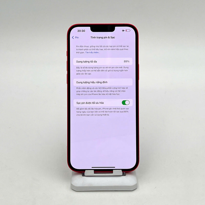 iPhone 14 Plus 128GB Đỏ 98% pin 89%  Máy đã trả hết tiền mạng dùng như Quốc tế Apple  - HH1462