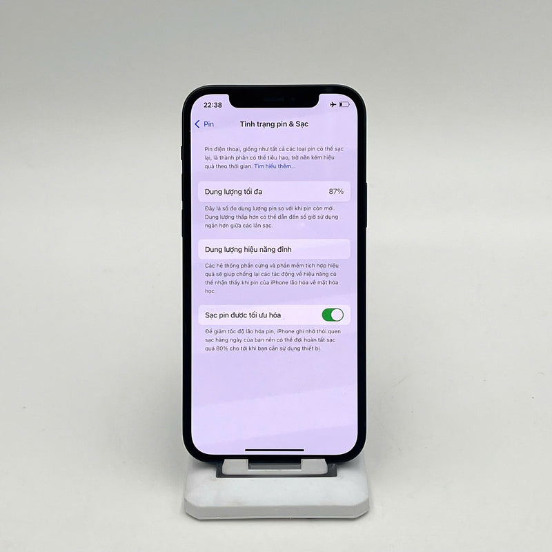 iPhone 12 64GB Đen 98% pin 87%  Máy đã trả hết tiền mạng dùng như Quốc tế Apple  - HH8910