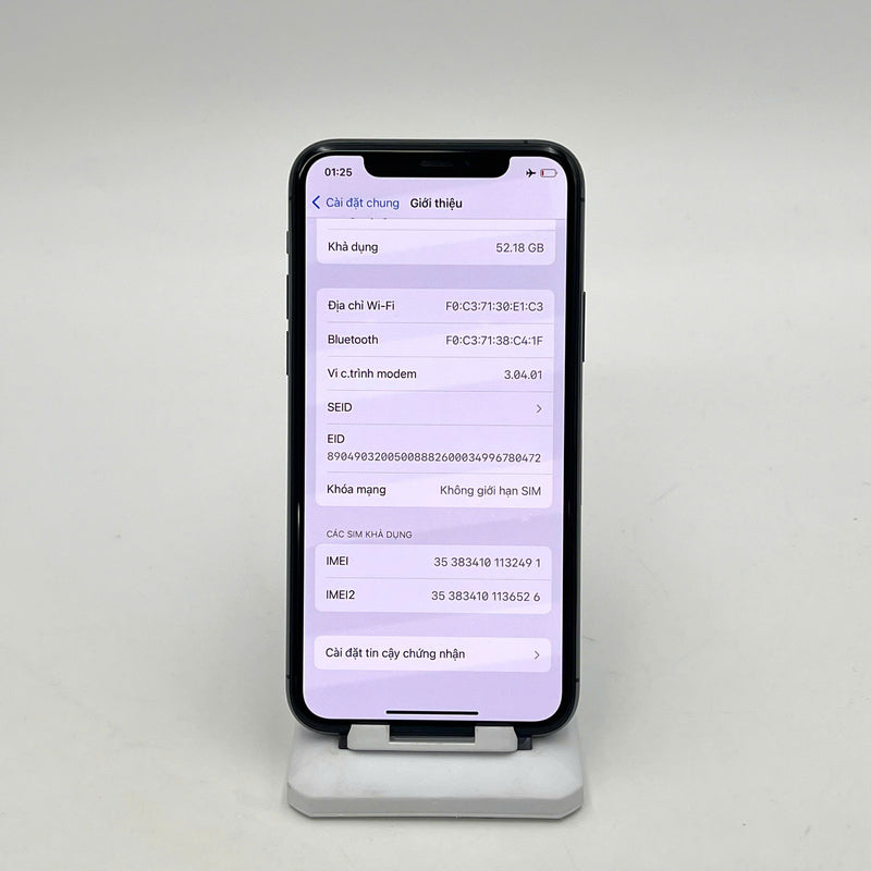 iPhone 11 Pro 64GB Đen 98% pin 95%  Máy đã trả hết tiền mạng dùng như Quốc tế Apple  - HH2491