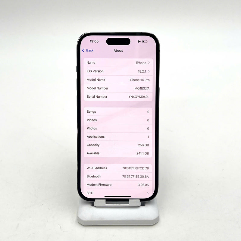 iPhone 14 Pro 256GB Tím 98% pin 100%  Máy đã trả hết tiền mạng dùng như Quốc tế Apple (Đã thay pin)  - HH8190