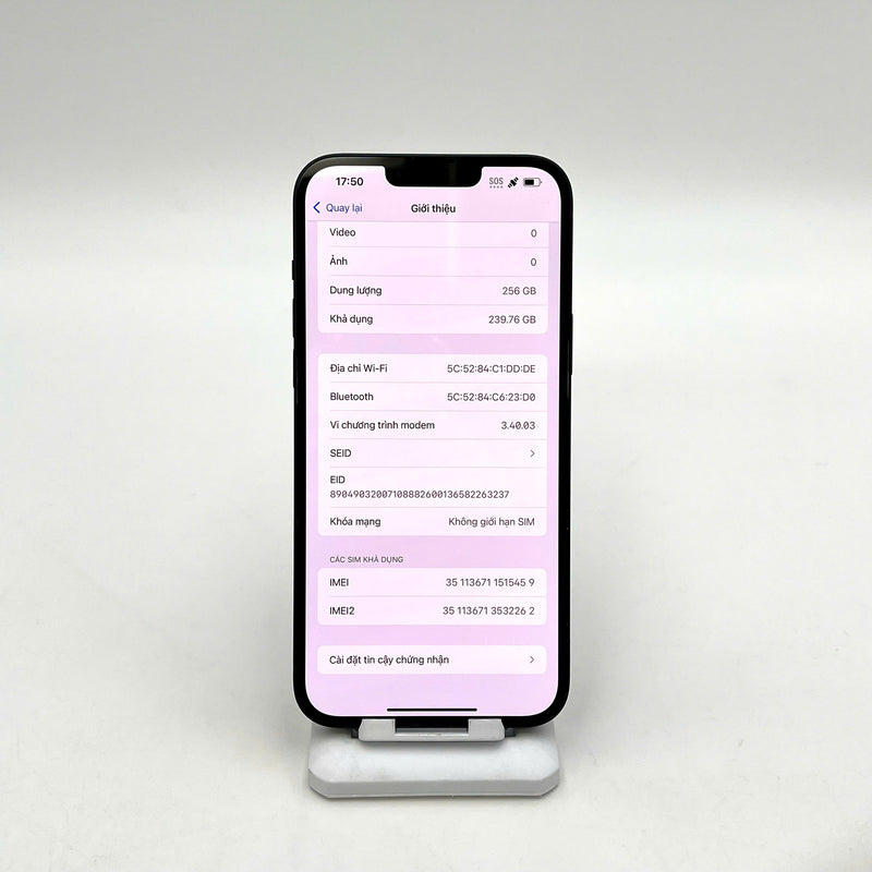 iPhone 14 Plus 256GB Đen 98% pin 85%  Máy đã trả hết tiền mạng dùng như Quốc tế Apple  - HH5459