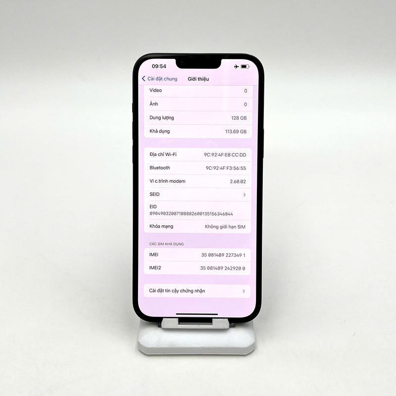 iPhone 14 Plus 128GB Đen 98% pin 85%  Máy đã trả hết tiền mạng dùng như Quốc tế Apple (ám viền ,móp viền) - HH3491