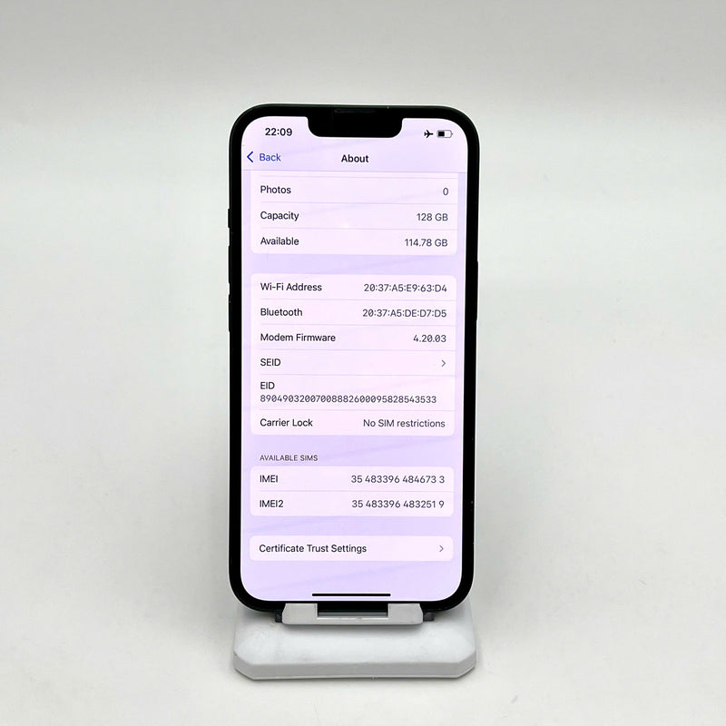 iPhone 13 128GB Xanh Lá 98% pin 100% Máy đã trả hết tiền mạng dùng như Quốc tế Apple (Đã thay pin - xước viền)  - HH6733