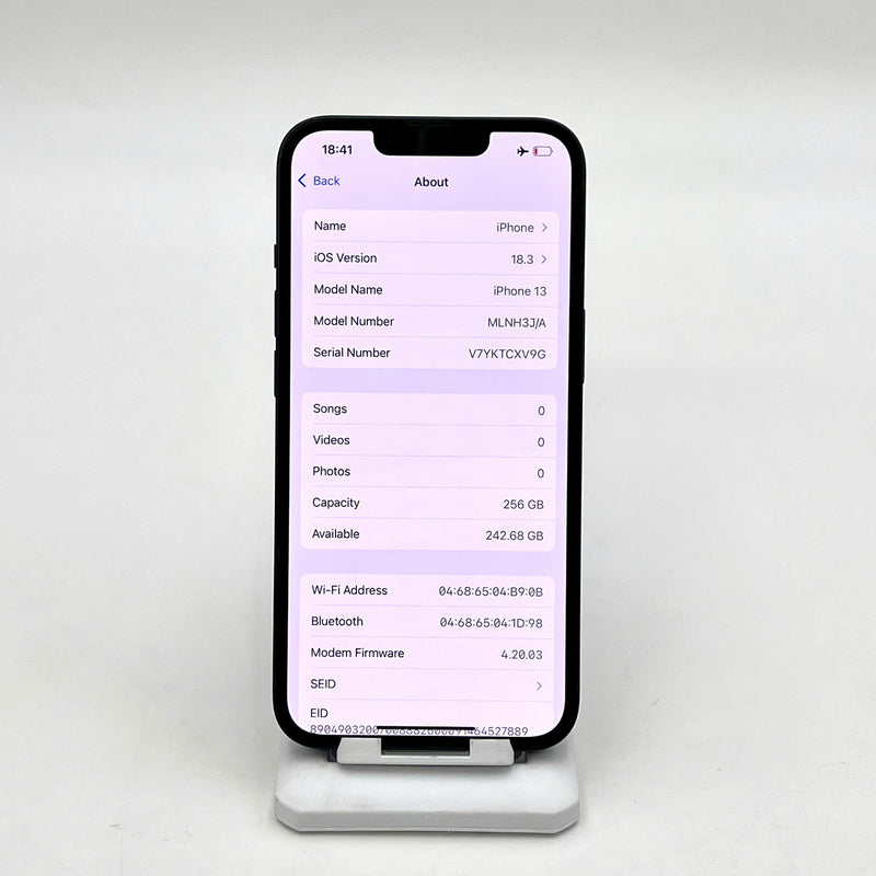 iPhone 13 256GB Đen 98% pin 100% Quốc tế từ AU (Không dùng sim AU - Đã thay pin) - HH7294