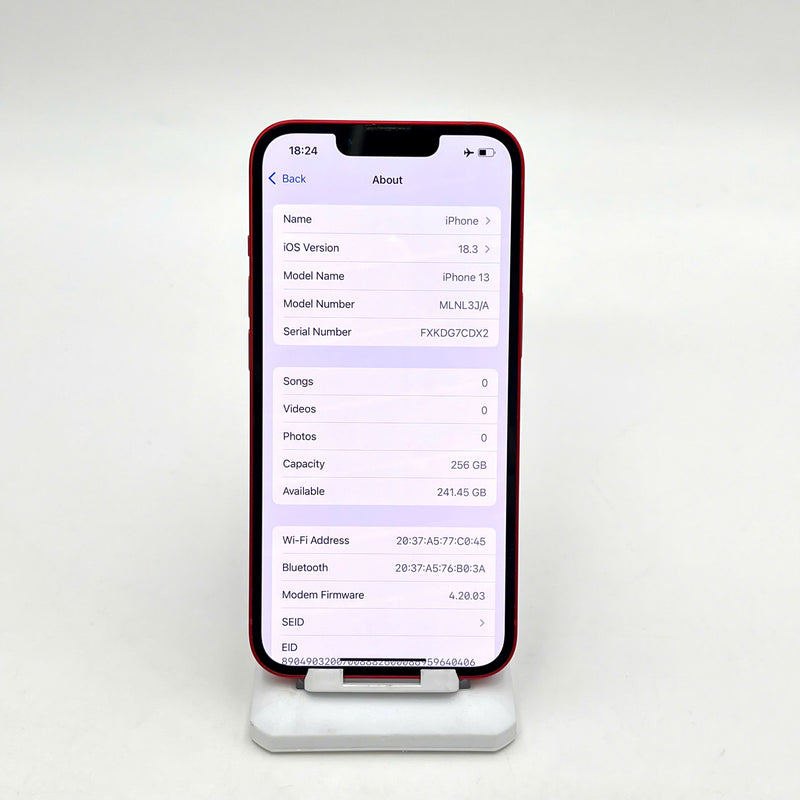 iPhone 13 256GB Đỏ 98% pin 100% Quốc tế từ AU (Không dùng sim AU - Đã thay pin, xước viền) - HH0333