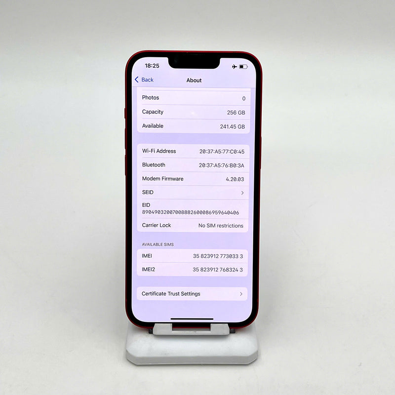 iPhone 13 256GB Đỏ 98% pin 100% Quốc tế từ AU (Không dùng sim AU - Đã thay pin, xước viền) - HH0333