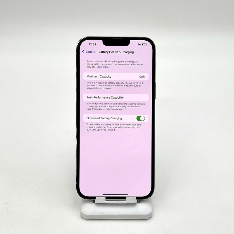 iPhone 13 Pro Max 256GB Bạc 98% pin 100% Quốc tế từ DCM (Không dùng sim DCM - Đã thay pin - Đốm camera 3x) - HH4762