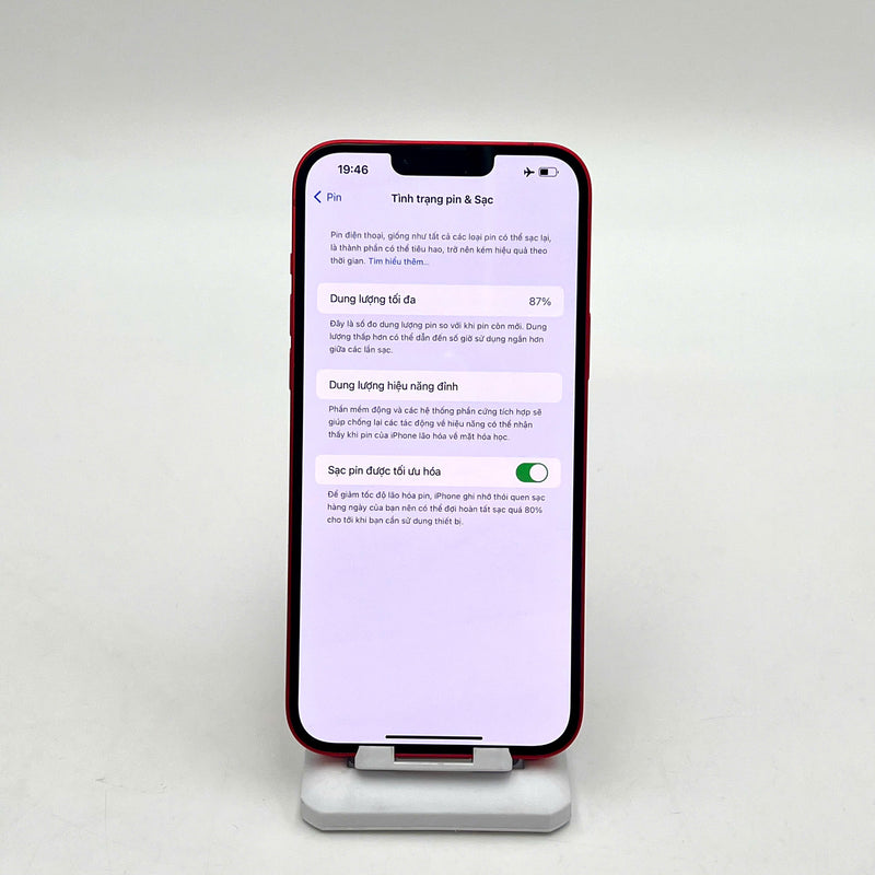 iPhone 14 Plus 128GB Đỏ 98% pin 87%  Máy đã trả hết tiền mạng dùng như Quốc tế Apple  - HH3791