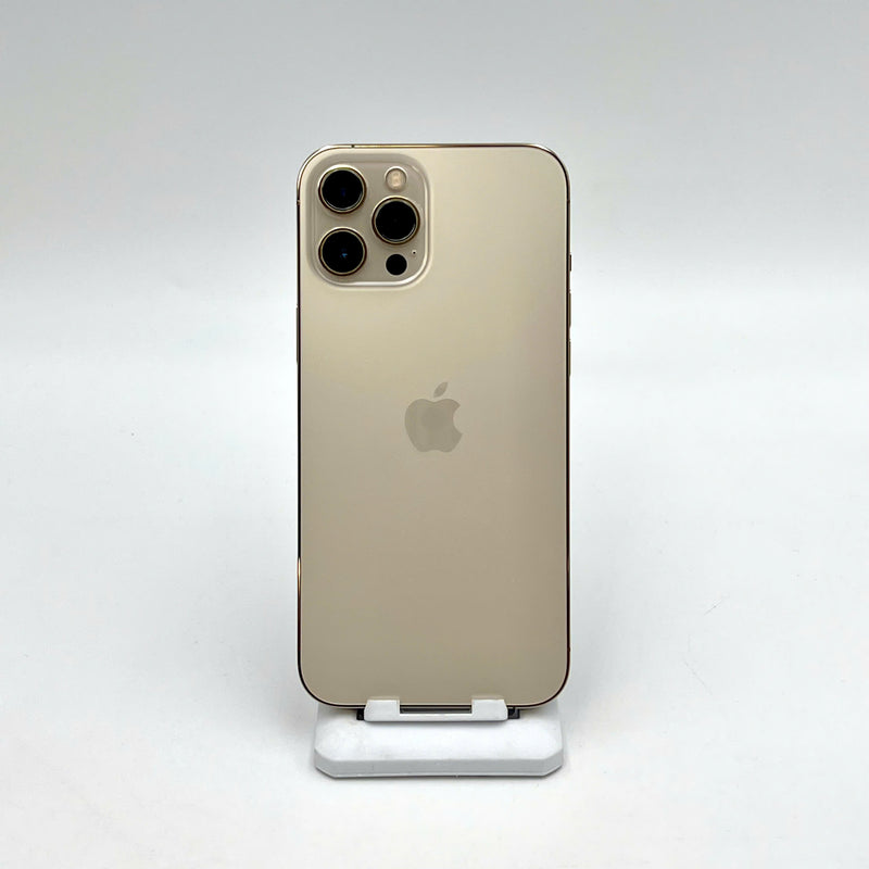 iPhone 12 Pro Max 256GB Vàng 98% pin 100% Máy đã trả hết tiền mạng dùng như Quốc tế Apple (Đã thay pin - Đốm camera 0.5x)
