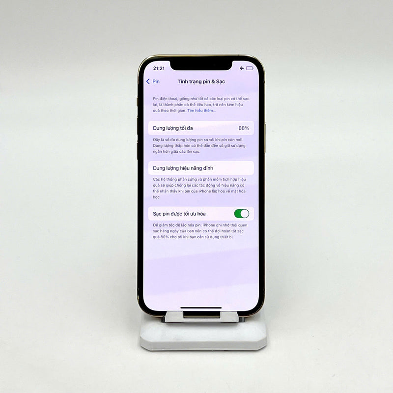 iPhone 12 Pro 128GB Vàng 98% pin 88%  Máy đã trả hết tiền mạng dùng như Quốc tế Apple