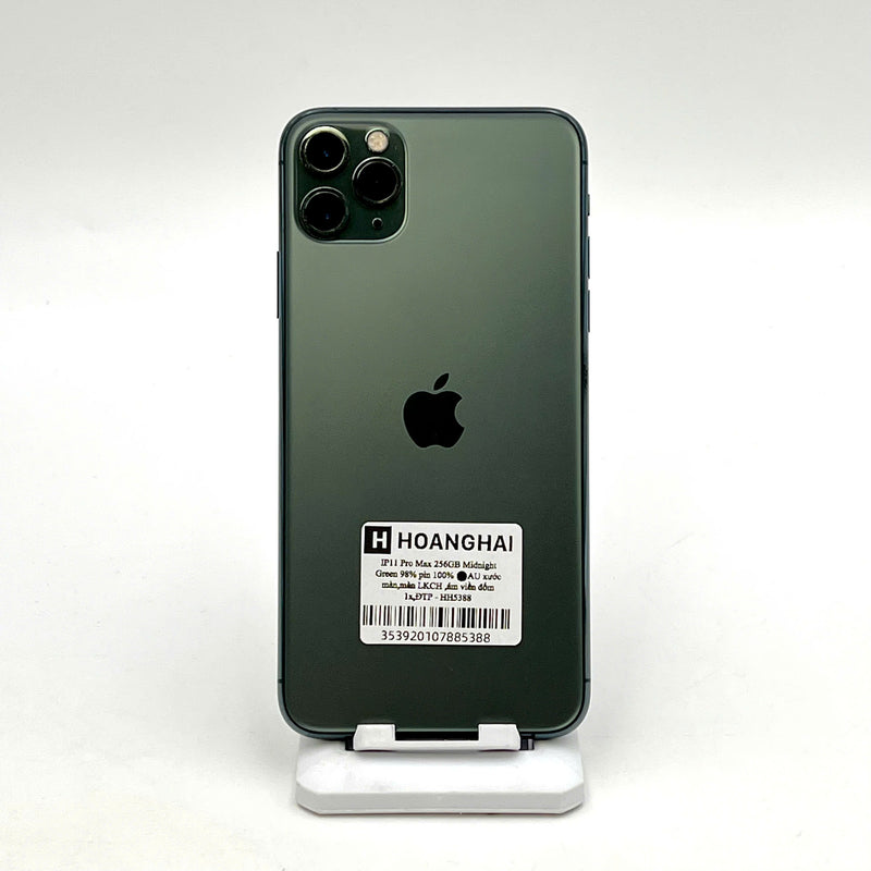 iPhone 11 Pro Max 256GB Xanh Lá 98% pin 100% Máy đã trả hết tiền mạng dùng như Quốc tế Apple (Đã thay pin,màn Apple - Máy xước màn ,ám viền , đốm camera 1x,) - HH5388