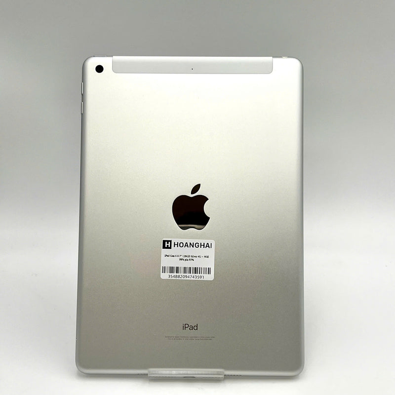 iPad Gen 6 2018 9.7in 128GB Bạc 4G + Wifi 98% pin 93%