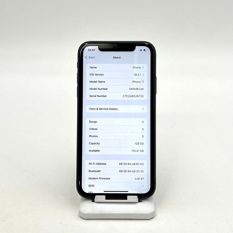 iPhone 11 128GB Đen 98% pin 100% Máy đã trả hết tiền mạng dùng như Quốc tế Apple (Đã thay pin , thay màn Apple - Đốm camera 1x, xước viền cam) - HH7517