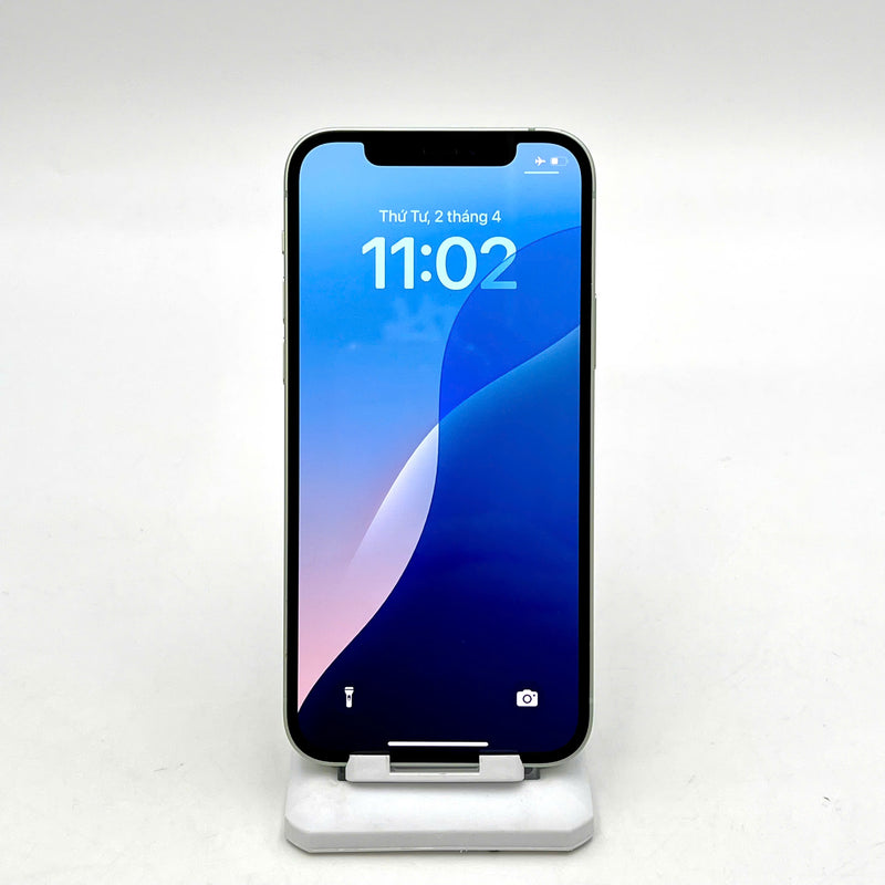 iPhone 12 128GB Xanh Lá 98% pin 100% Máy đã trả hết tiền mạng dùng như Quốc tế Apple (Đã thay pin - viền xước) - HH3918