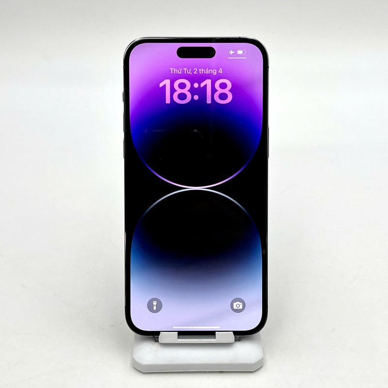 iPhone 14 Pro Max 256GB Tím 98% pin 87%  Quốc tế từ SB (Không dùng sim SB - Đốm camera 0,5x/3x) - HH8023