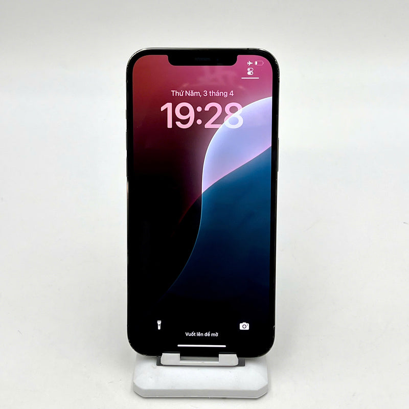 iPhone 12 Pro Max 128GB Đen 98% pin 100% Máy đã trả hết tiền mạng dùng như Quốc tế Apple (Đã thay pin, viền xước) - HH7832