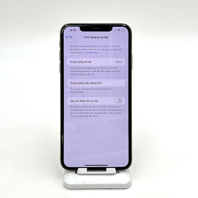 iPhone XS Max 256GB Vàng 98% pin 100% MÁY LOCK (Đã thay pin - Đốm camera 1x, xước viền) -HH5877