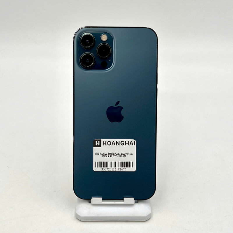 iPhone 12 Pro Max 256GB Xanh Dương 98% pin 100% Quốc tế từ SB (Không dùng sim SB - Đã thay pin) - HH1675