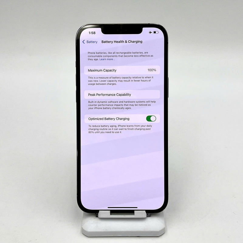 iPhone 12 Pro Max 256GB Đen 98% pin 100% Máy đã trả hết tiền mạng dùng như Quốc tế Apple (Đã thay pin - Đốm camera 2.5x)- HH2395
