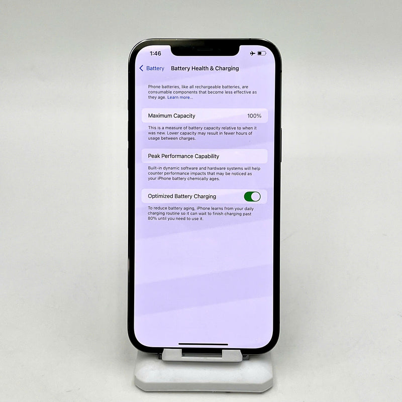 iPhone 12 Pro Max 256GB Đen 98% pin 100% Quốc Tế Apple (Đã thay pin - Đốm camera 2,5x, màn và viền xước) - HH8127