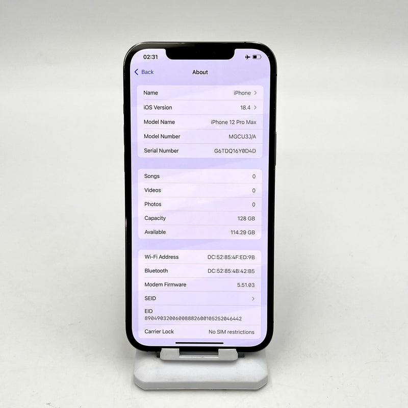 iPhone 12 Pro Max 128GB Đen 98% pin 100% Quốc Tế Apple (Đã thay pin - sứt viền)- HH2017
