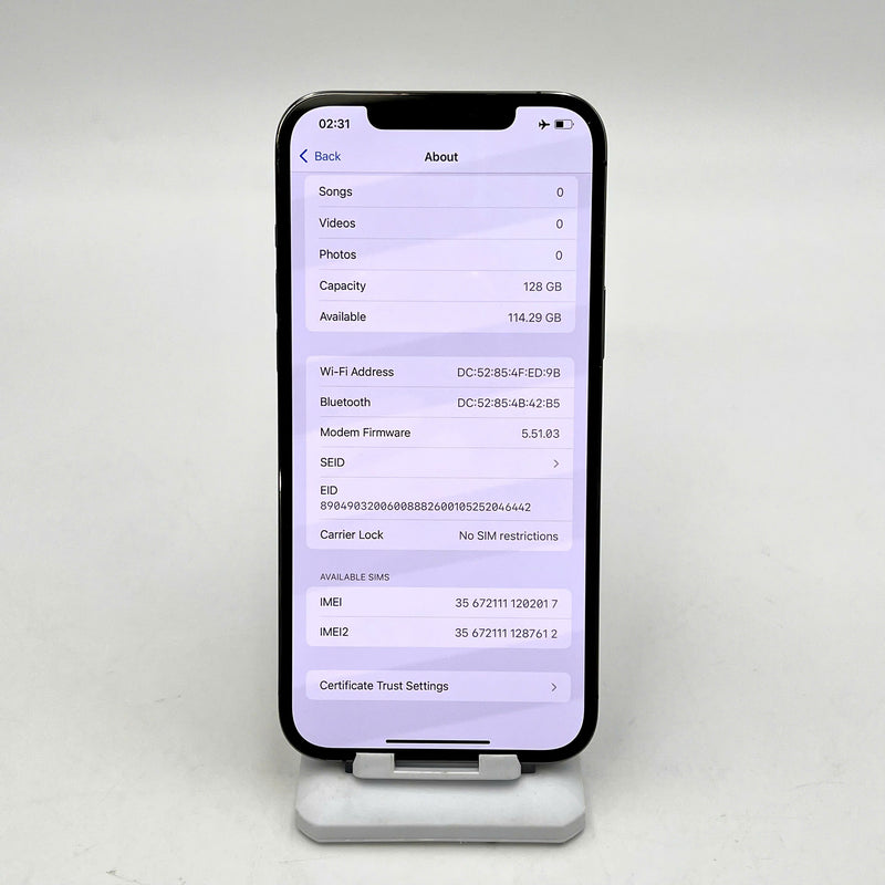 iPhone 12 Pro Max 128GB Đen 98% pin 100% Quốc Tế Apple (Đã thay pin - sứt viền)- HH2017