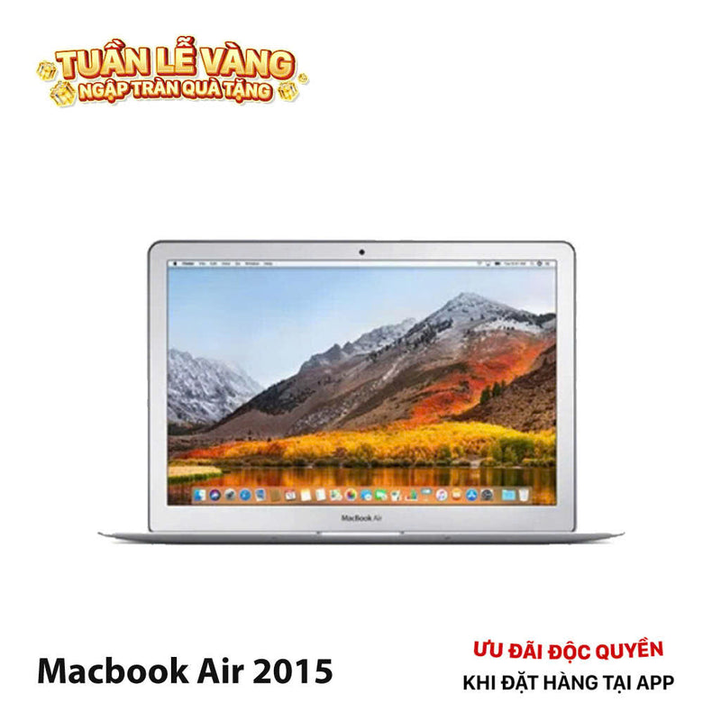 Macbook Air 2015 13in Bạc Intel Core i5 /RAM 4GB/ SSD 128GB  98% Sạc 110 lần BPTN (Xước mặt lưng)