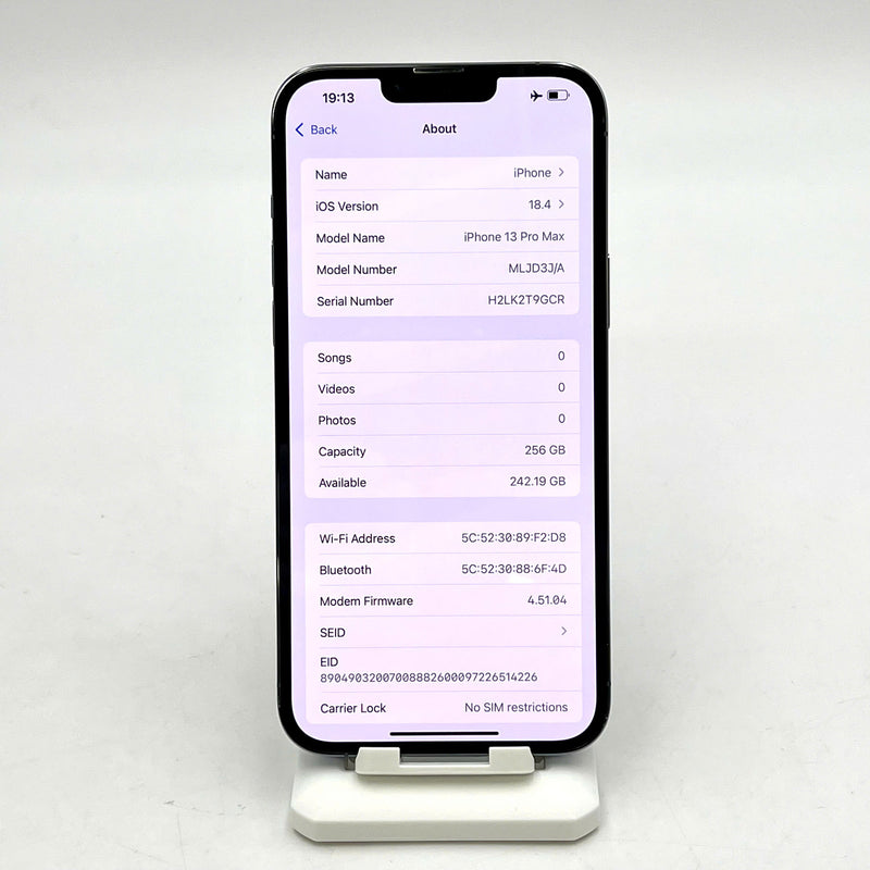 iPhone 13 Pro Max 256GB Xanh Dương 98% pin 100% Máy đã trả hết tiền mạng dùng như Quốc tế Apple (Đã thay pin - màn xước)  - HH7553