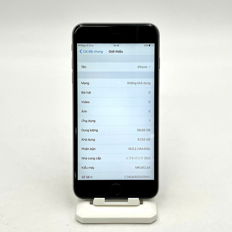 iPhone 6s Plus 64GB Xám 98% pin 90%  Máy đã trả hết tiền mạng dùng như Quốc tế Apple (Đã thay pin - viền, mặt lưng xước) - HH7284