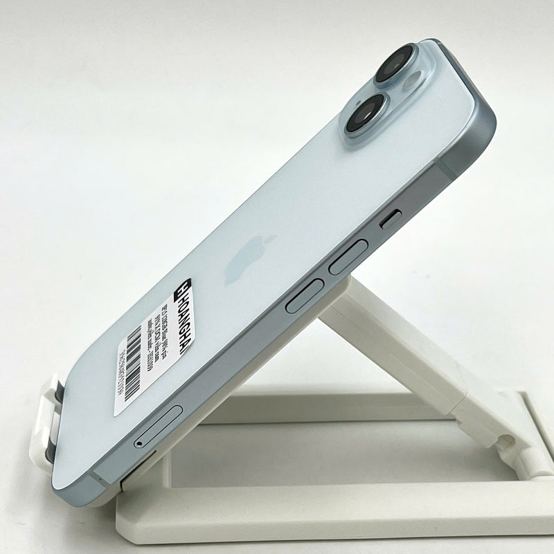 iPhone 15 128GB Xanh Dương 98% pin 91%  Quốc tế từ DCM (Không dùng sim DCM - viền,viền camera xước) - HH1039