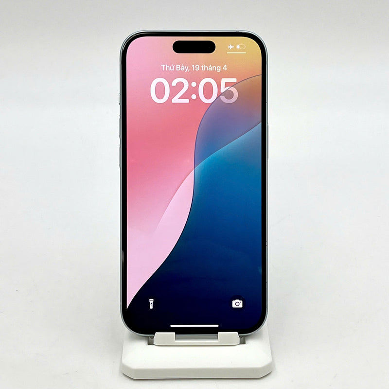 iPhone 15 128GB Xanh Dương 98% pin 91%  Quốc tế từ DCM (Không dùng sim DCM - viền,viền camera xước) - HH1039