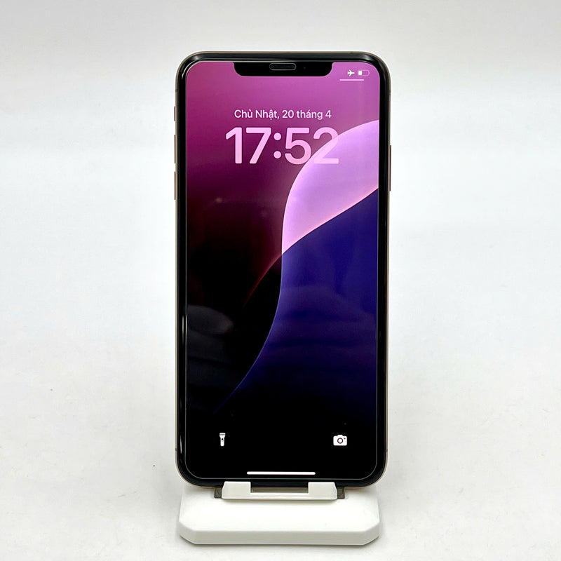 iPhone XS Max 256GB Vàng 98% pin 100% Máy đã trả hết tiền mạng dùng như Quốc tế Apple (Đã thay pin - Đốm camera 1x, màn sứt nhỏ, xước viền) - HH3784