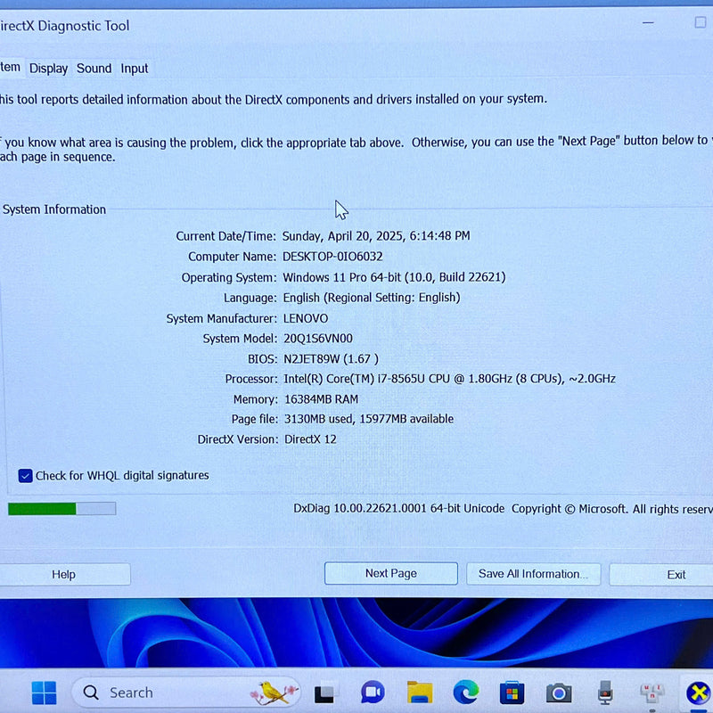 Lenovo Thinkpad X390 13.3in i7-8565U/RAM 16GB/SSD 512GB Likenew