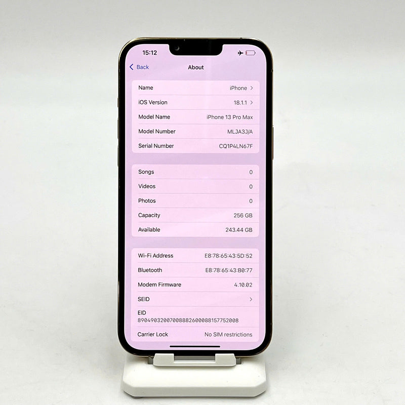iPhone 13 Pro Max 256GB Vàng 98% pin 100% Máy đã trả hết tiền mạng dùng như Quốc tế Apple (mờ phần cam trước) - HH6030