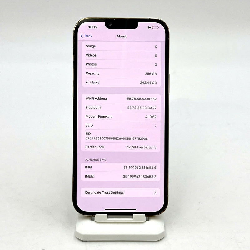 iPhone 13 Pro Max 256GB Vàng 98% pin 100% Máy đã trả hết tiền mạng dùng như Quốc tế Apple (mờ phần cam trước) - HH6030