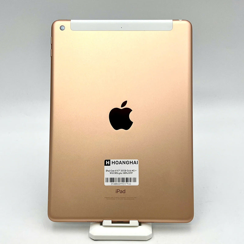 IPad Gen 6 9.7in 32GB Vàng 4G + Wifi 98% pin 100% ( Đã thay pin )