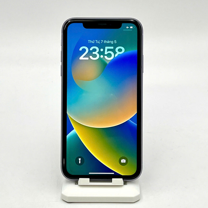 iPhone 11 256GB Tím 98% pin 100% Máy đã trả hết tiền mạng dùng như Quốc tế Apple (Đã thay pin - màn LKCH) - HH3705
