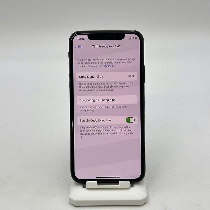 iPhone X 256GB Đen 98% pin 94% Máy đã trả hết tiền mạng dùng như Quốc tế Apple (Đã thay màn zin, ám cột sóng) - HH0196