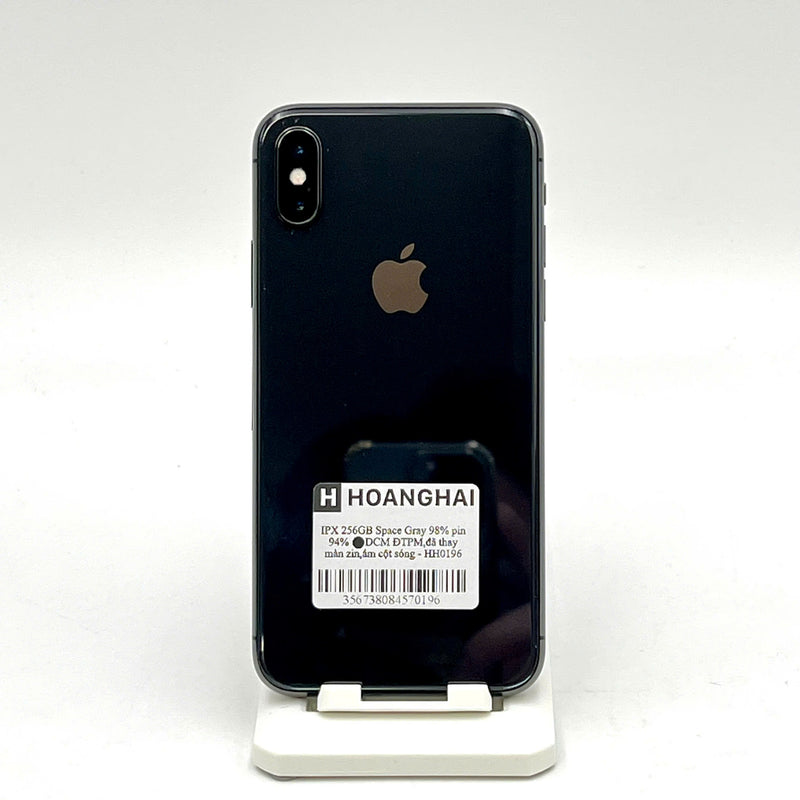iPhone X 256GB Đen 98% pin 94% Máy đã trả hết tiền mạng dùng như Quốc tế Apple (Đã thay màn zin, ám cột sóng) - HH0196