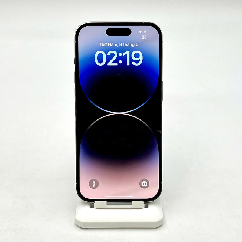 iPhone 14 Pro 256GB Bạc 98% pin 100% Quốc tế Apple từ BE/A (Đã thay pin, ám mặt lưng, đốm 3x, máy Đức) - HH5944