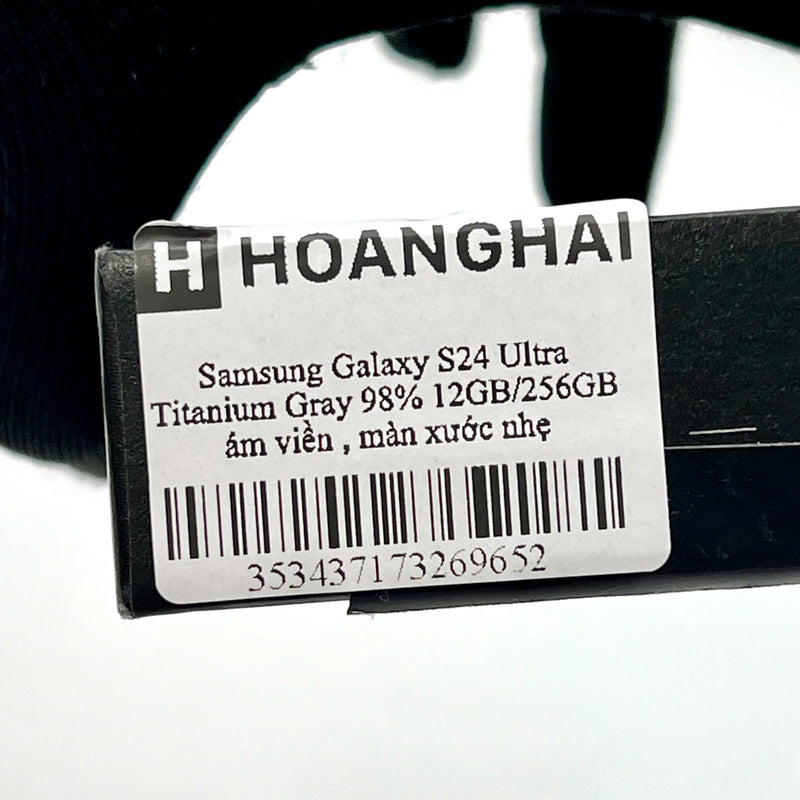 Samsung Galaxy S24 Ultra Xám 98% 12GB/256GB (Màn xước nhẹ. ám viền)
